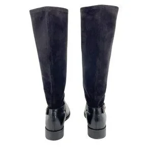Bottes Cole Haan Adler Noires En Cuir Et Suède - Taille 9.5B Femme, Neuves En Boîte